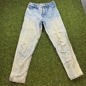 Vintage Georges Marciano for Guess 1050 Acid Wash Jeans Mens 32 Tapered Blue